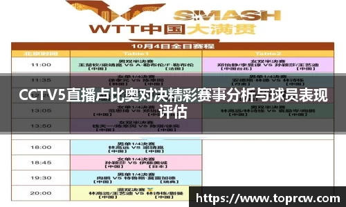 zoty中欧CCTV5直播卢比奥对决精彩赛事分析与球员表现评估